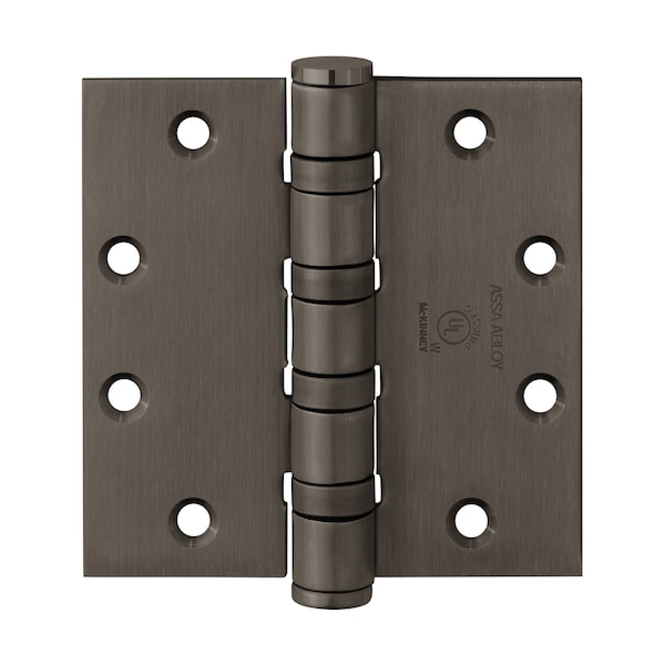 Oil Bearing Butt Hinge, 4-1/2" x 4-1/2", 10B, Steel Base Metal, Heavy